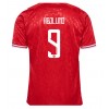 Herren Fußballbekleidung Dänemark Rasmus Hojlund #9 Heimtrikot EM 2024 Kurzarm